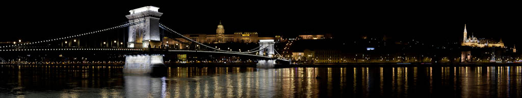 Hungary - Budapest - Buda Castle, Chain Bridge, and Mathias Church - North